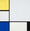 Picture of COMPOSITION WITH YELLOW-BLUE-BLACK AND LIGHT BLUE