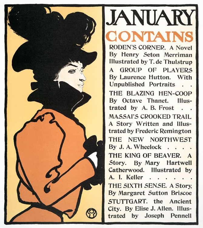 Picture of JANUARY POSTER (1898)