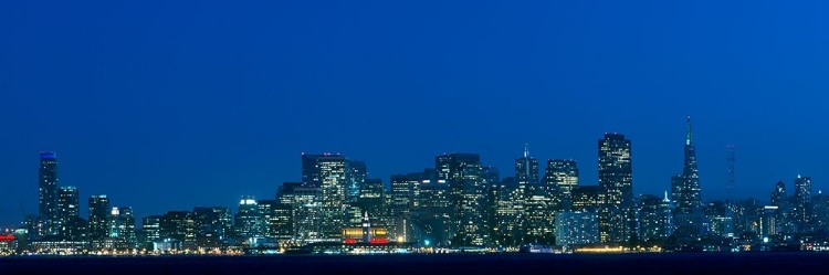 Picture of NIGHT SKYLINE OF SAN FRANCISCO FROM TREASURE ISLAND-CALIFORNIA