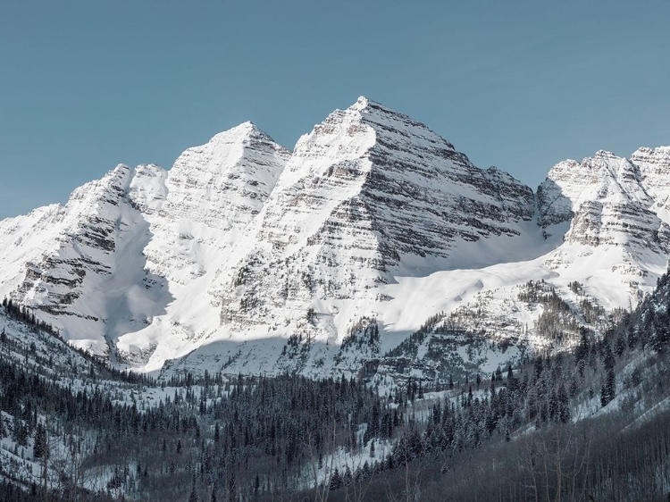 Picture of THE MAROON BELLS-ROCKY MOUNTAINS-ASPEN-COLORADO