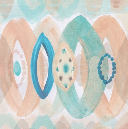 Picture of PEACH BLUE ELLIPSES