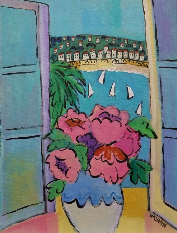 Picture of FLOWERS AT THE WINDOW