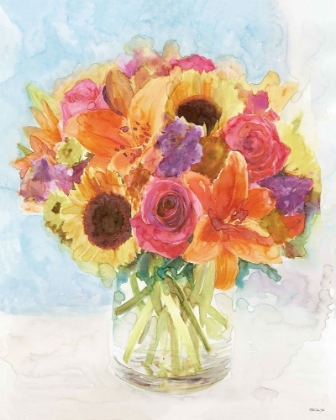 Picture of VASE WITH FLOWERS I