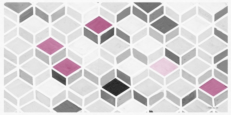 Picture of FUCHSIA AND GRAY PATTERN