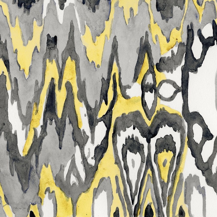 Picture of YELLOW-GRAY IKAT 1