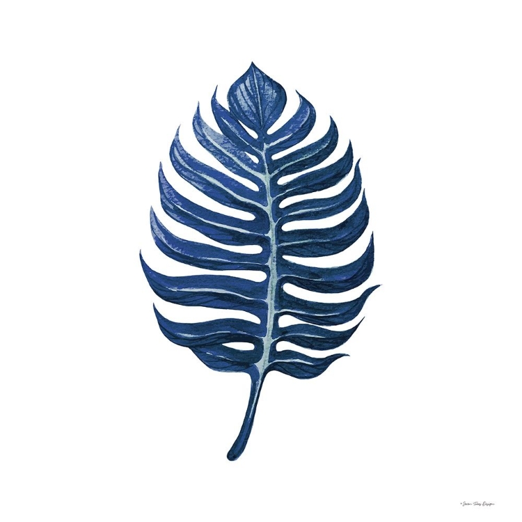 Picture of WATERCOLOR BLUE LEAF I