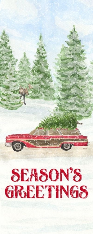 Picture of SLEIGH BELLS RING PANEL III-TREE DAY