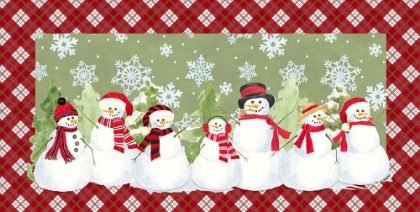 Picture of SNOWMAN WONDERLAND-RED PLAID