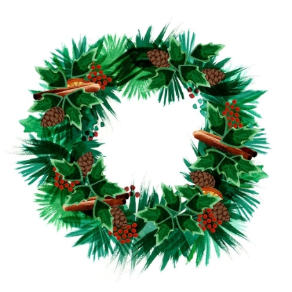 Picture of CHRISTMAS HINTERLAND V-WREATH