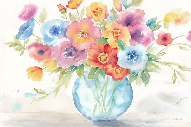 Picture of BRIGHT POPPIES VASE