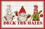 Picture of GNOME FOR CHRISTMAS SENTIMENT LANDSCAPE-DECK THE HALLS