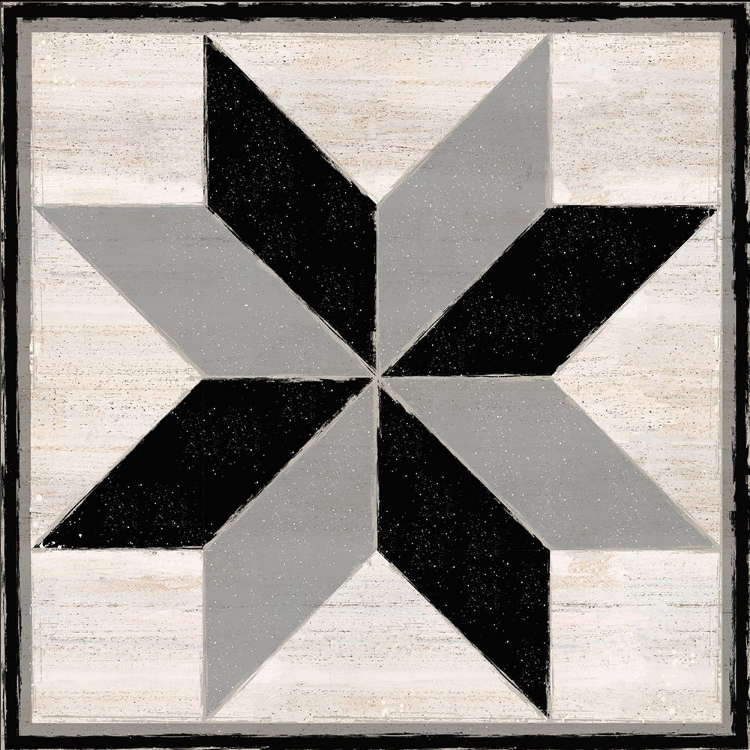 Picture of BLACK  AND WHITE QUILT BLOCK II