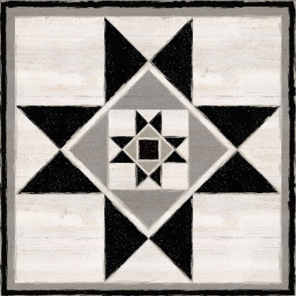 Picture of BLACK  AND WHITE QUILT BLOCK III