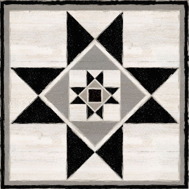 Picture of BLACK  AND WHITE QUILT BLOCK III