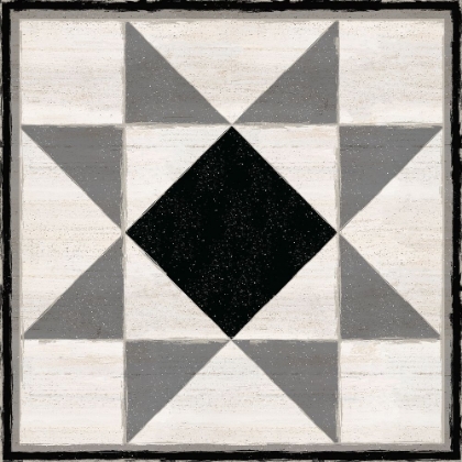 Picture of BLACK  AND WHITE QUILT BLOCK IV