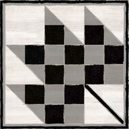 Picture of BLACK  AND WHITE QUILT BLOCK VI