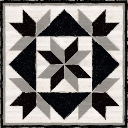 Picture of BLACK  AND WHITE QUILT BLOCK IX