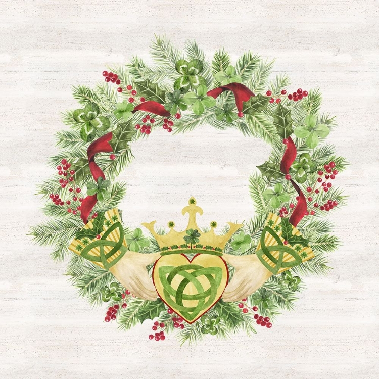 Picture of IRISH CHRISTMAS II-CLADDAGH WREATH