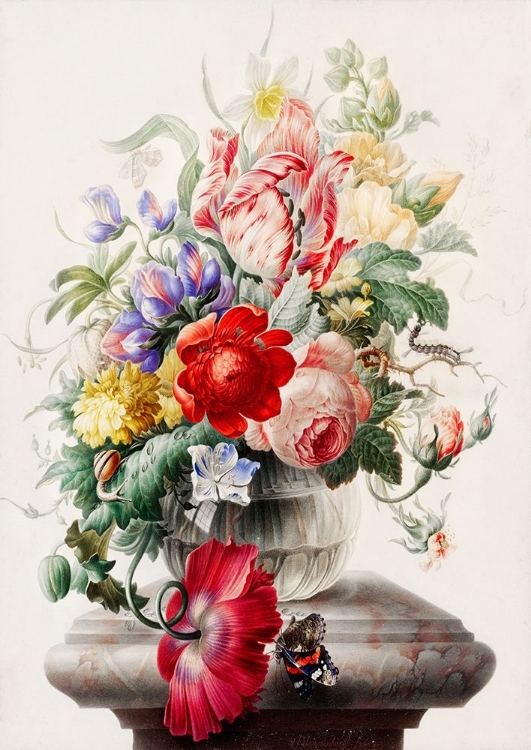 Picture of FLOWERS IN A GLASS VASE