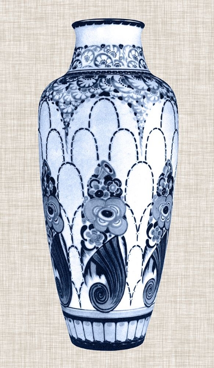 Picture of BLUE & WHITE VASE I