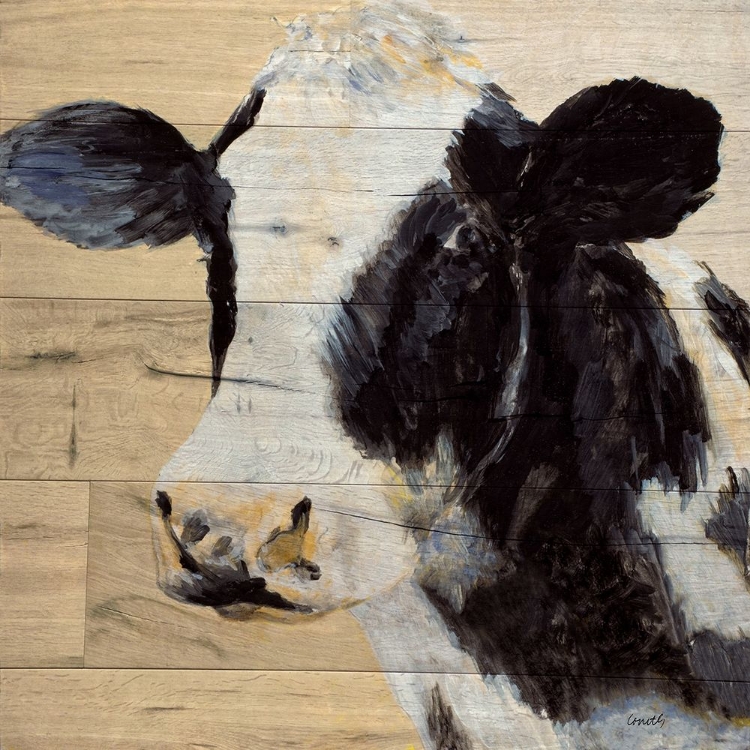 Picture of COW ON WOOD