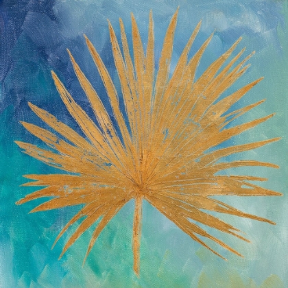 Picture of TEAL GOLD LEAF PALM I