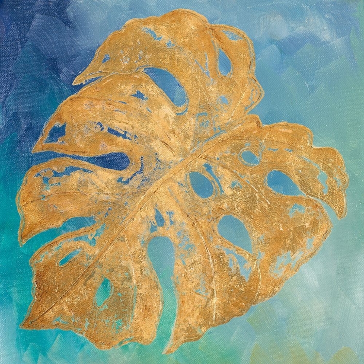 Picture of TEAL GOLD LEAF PALM II