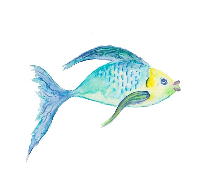 Picture of YELLOW AND BLUE FISH I