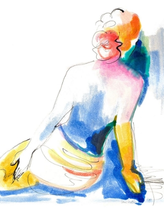 Picture of COLORFUL SEATED NUDE