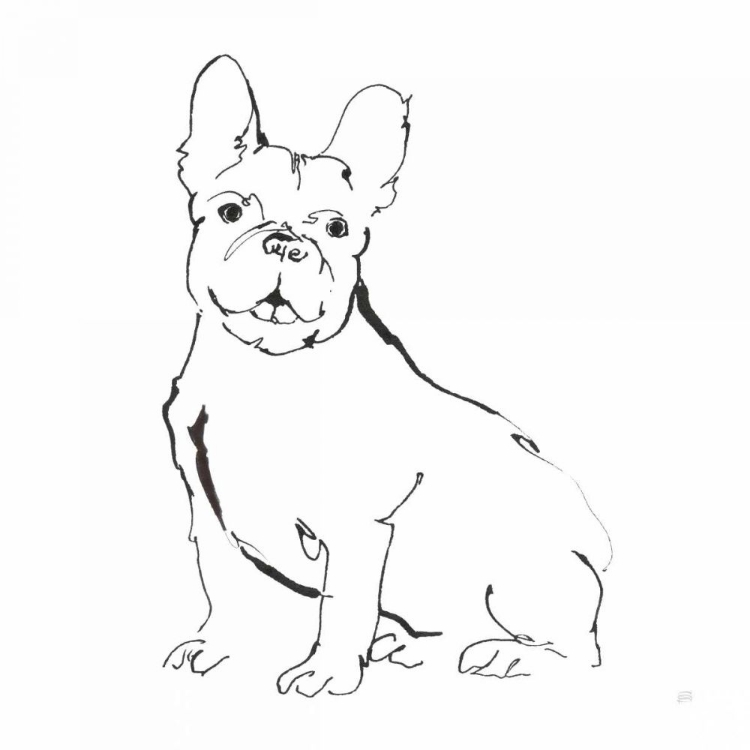 Picture of LINE DOG FRENCH BULLDOG II