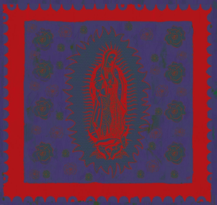 Picture of VIRGIN MARY RED AND PURPLE