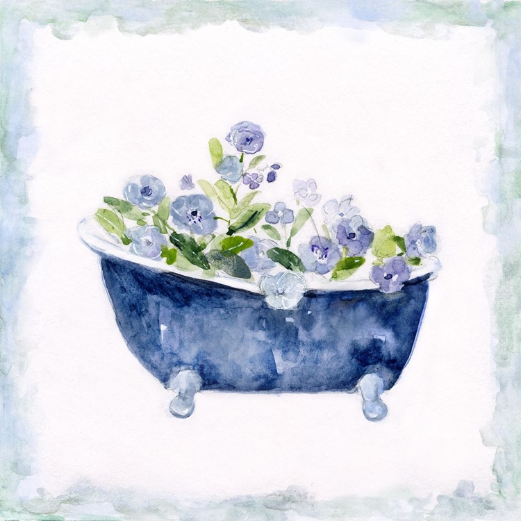 Picture of BLUE BOUQUET BATH I