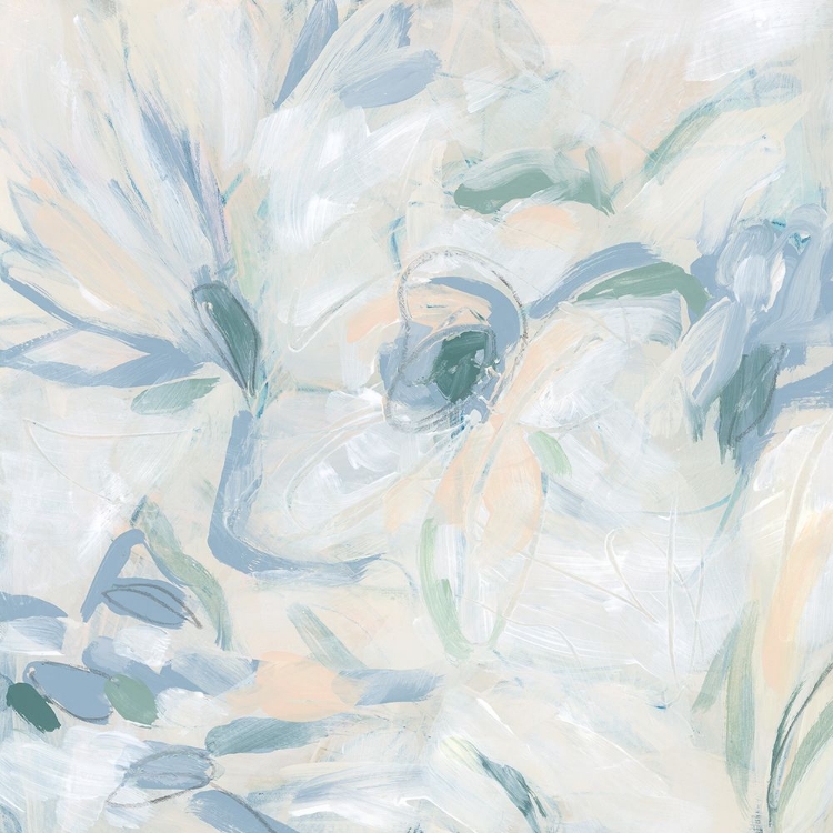 Picture of ABSTRACT FLOWER FRESCO I