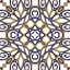 Picture of GOLD BLUE VINTAGE TILE II