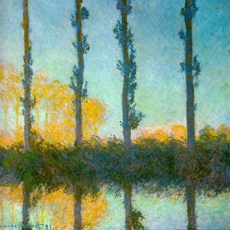 Picture of FOUR POPLARS 1891