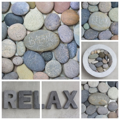 Picture of ZEN PEBBLE RELAX COLLAGE