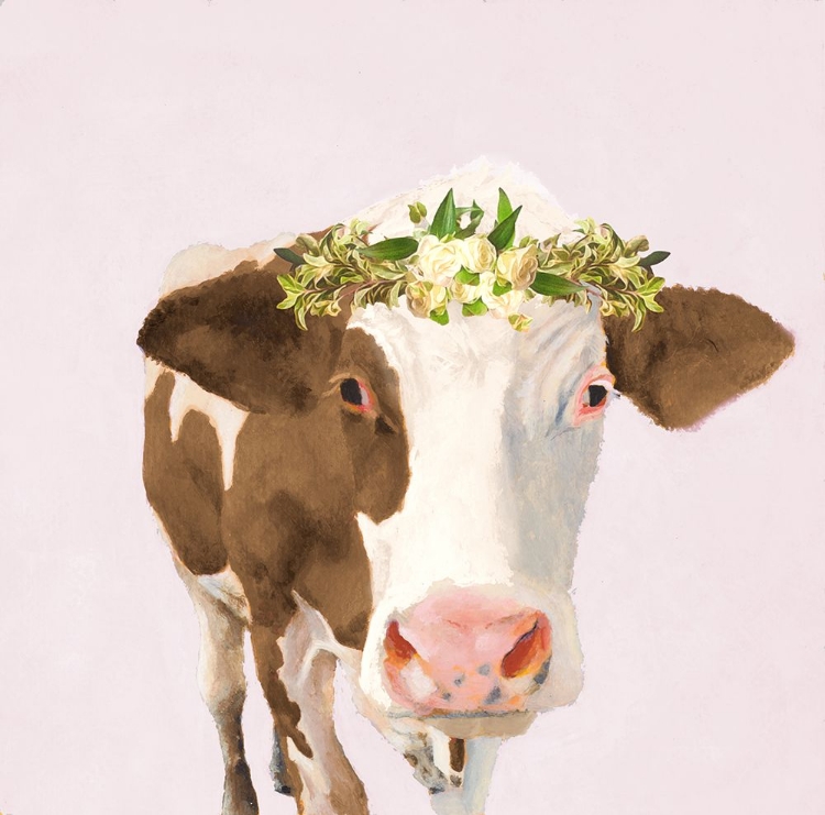 Picture of FLORAL CROWN COW