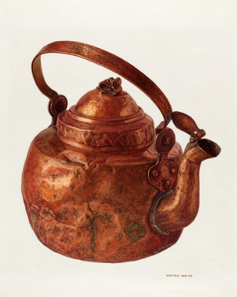 Picture of COPPER TEA KETTLE 1940