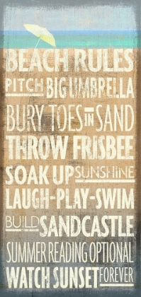 Picture of BEACH RULES