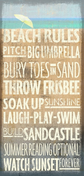 Picture of BEACH RULES