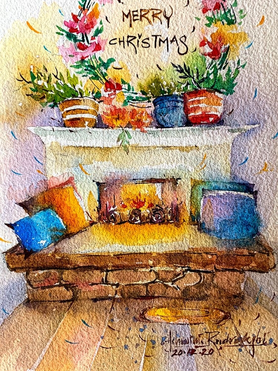 Picture of CHRISTMAS FIRE PLACE