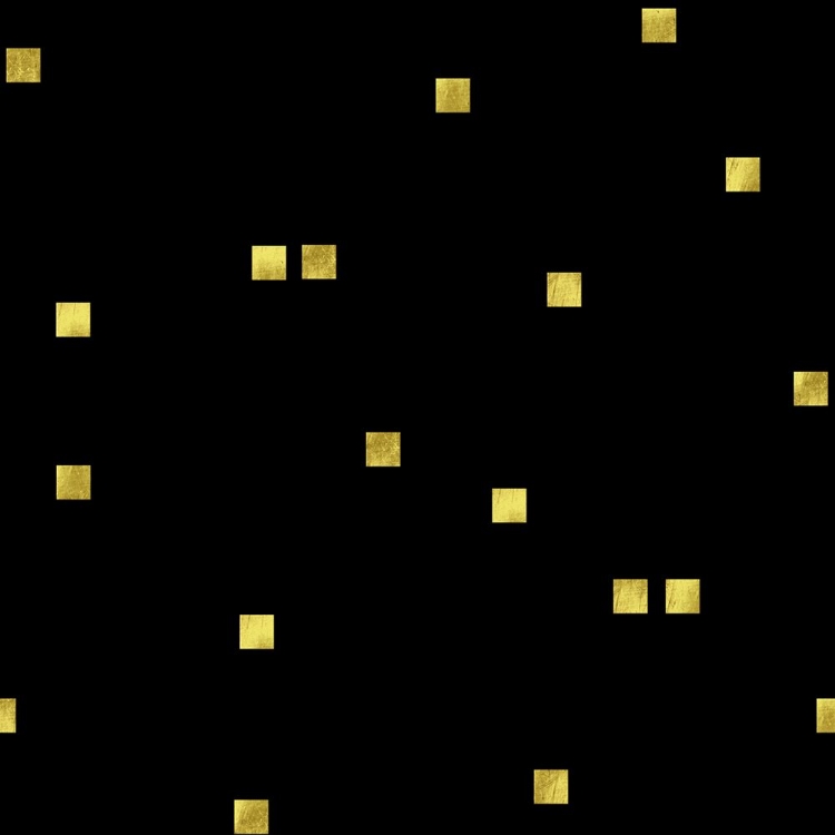 Picture of BLACK GOLDEN SQUARES CONFETTI