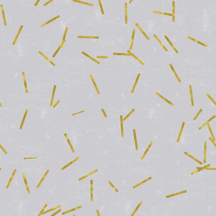 Picture of GREY LINEN GOLDEN MATCHSTICK CONFETTI