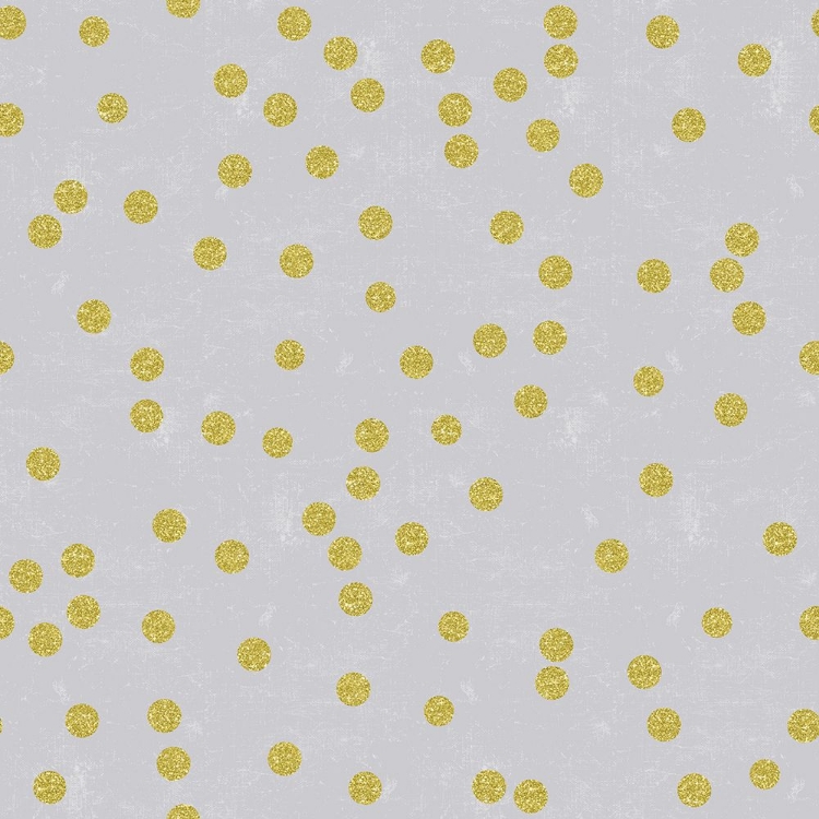 Picture of GREY LINEN GOLDEN ROUND CONFETTI