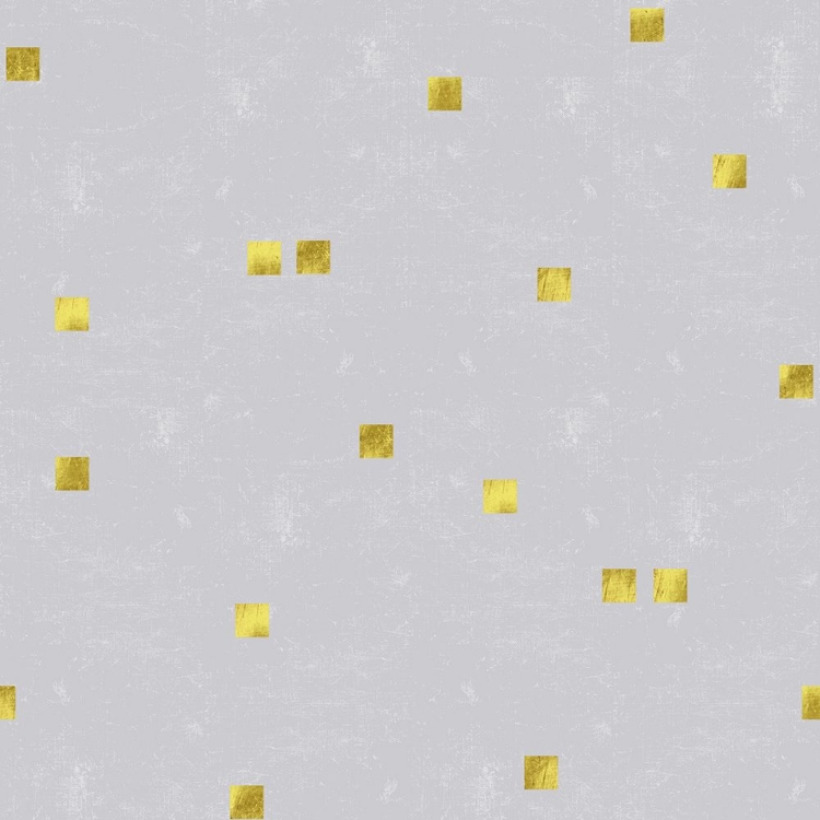 Picture of GREY LINEN GOLDEN SQUARES CONFETTI