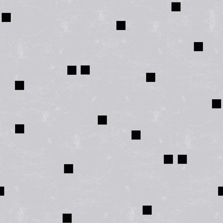 Picture of LINEN GRAY BLACK SQUARES CONFETTI