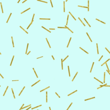 Picture of PALE AQUA GOLDEN MATCHSTICK CONFETTI