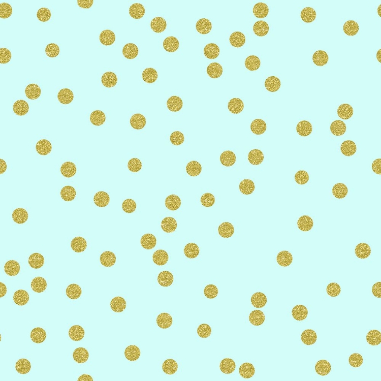 Picture of PALE AQUA GOLDEN ROUND CONFETTI