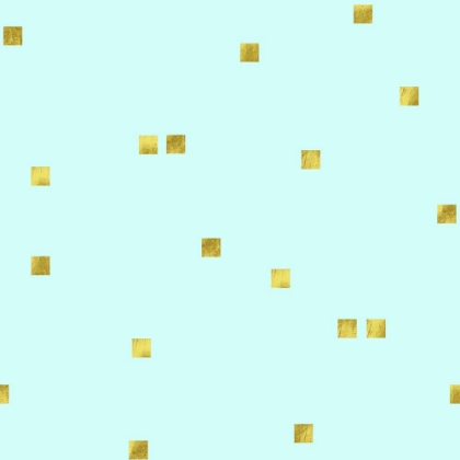 Picture of PALE AQUA GOLDEN SQUARES CONFETTI