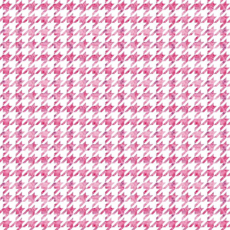 Picture of PINK WATERCOLOR HOUNDSTOOTH